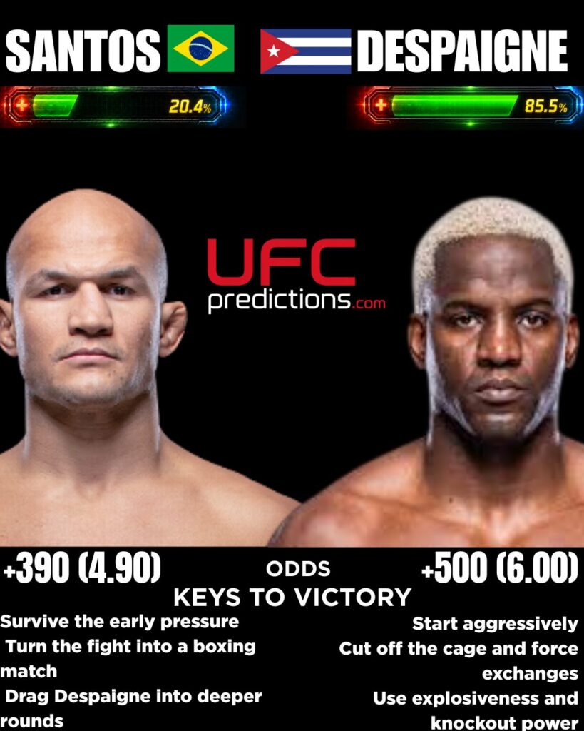 Junior dos Santos vs. Robelis Despaigne Predictions