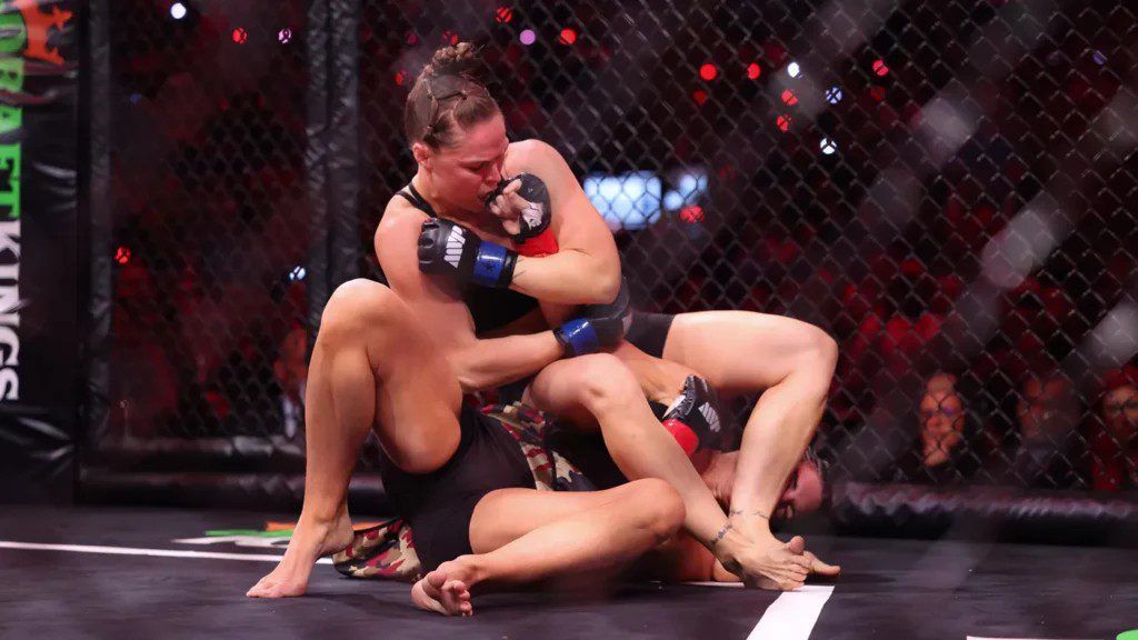 JUST 17 SECONDS! Ronda Rousey Submits Gina Carano In Return Fight At Intuit Dome