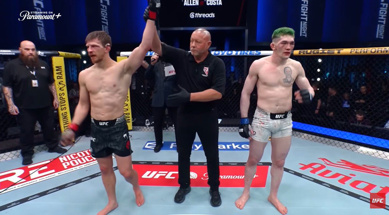 UFC Vegas 117 Results: Allen Outlasts Costa, Choi Stops Santos
